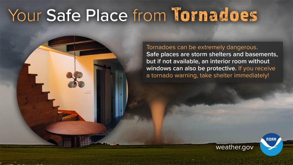 safe place - tornadoes